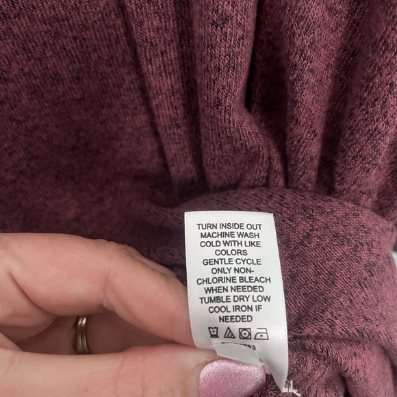 Maurices Burgundy Plaid Sweater - Picture 8 of 9